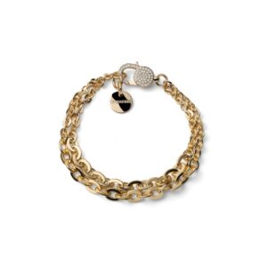 Bracciale forzatina doppia e zirconi Unoaerre 2799
