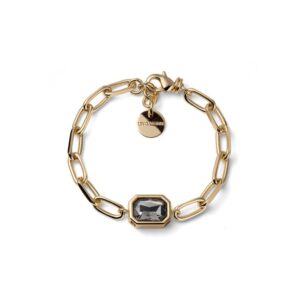 Bracciale Joya catena e cristallo grigio Unoaerre 2823