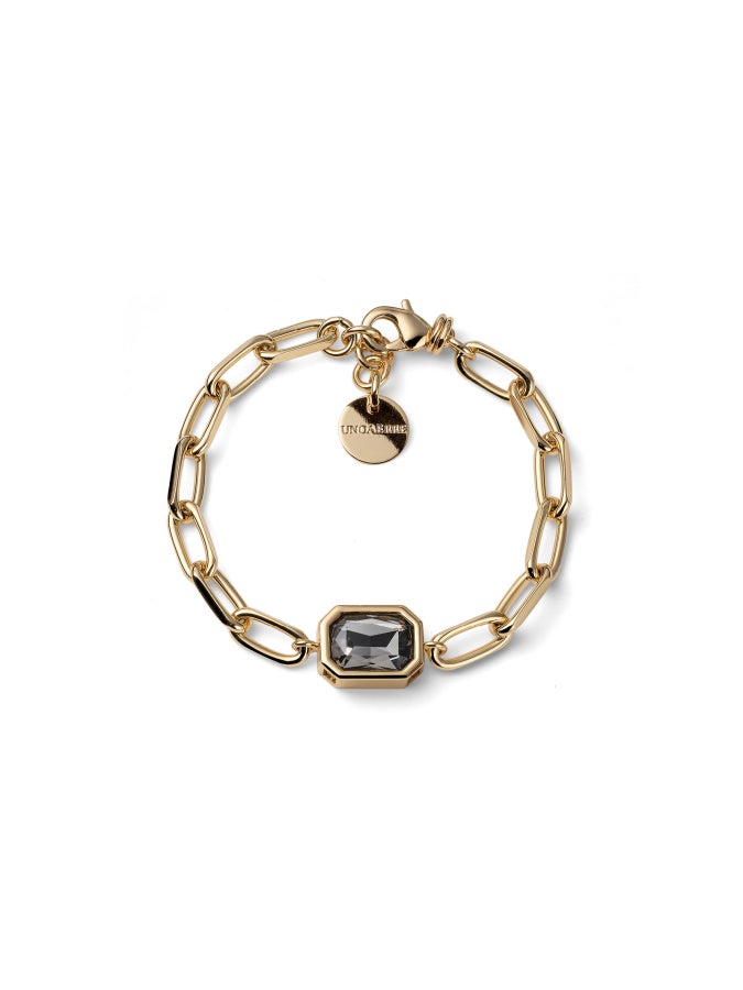 Bracciale Joya catena e cristallo grigio Unoaerre 2823