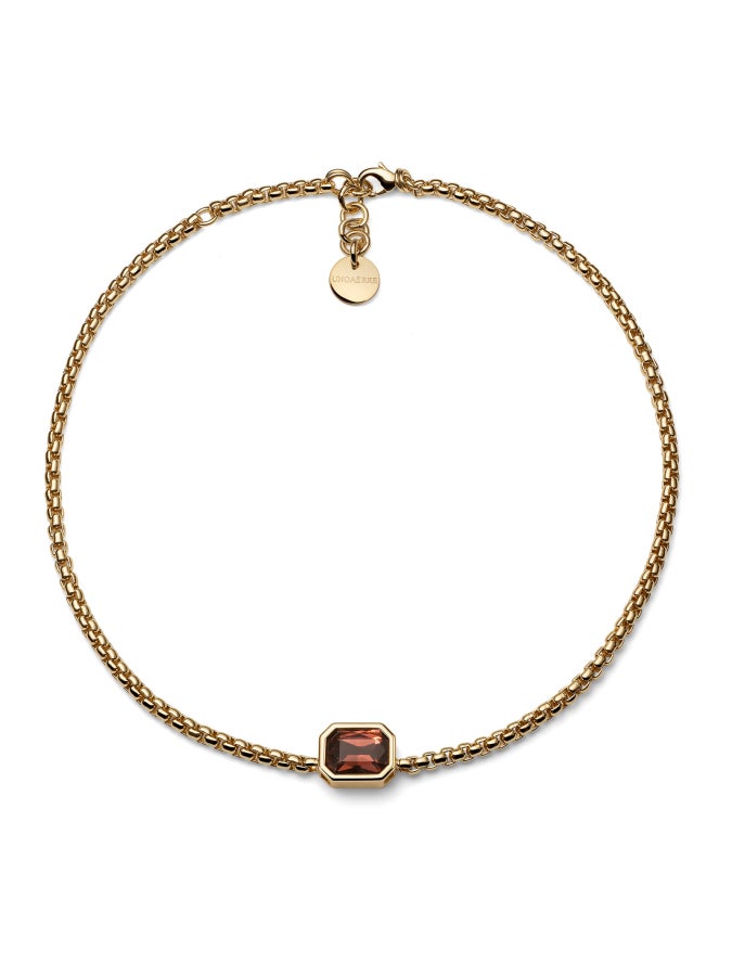 Collana Joya cristallo marrone Unoaerre 2830
