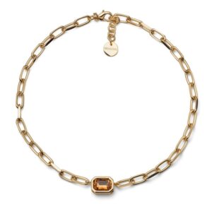 Collana catena Joya cristallo giallo Unoaerre 2831