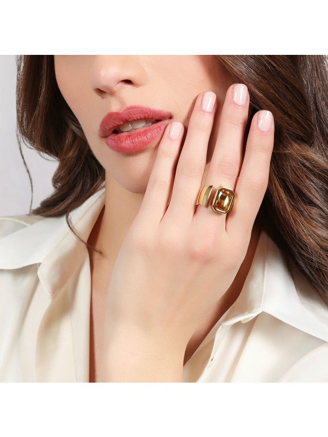 Anello Joya cristallo giallo Unoaerre 2816 - immagine 2