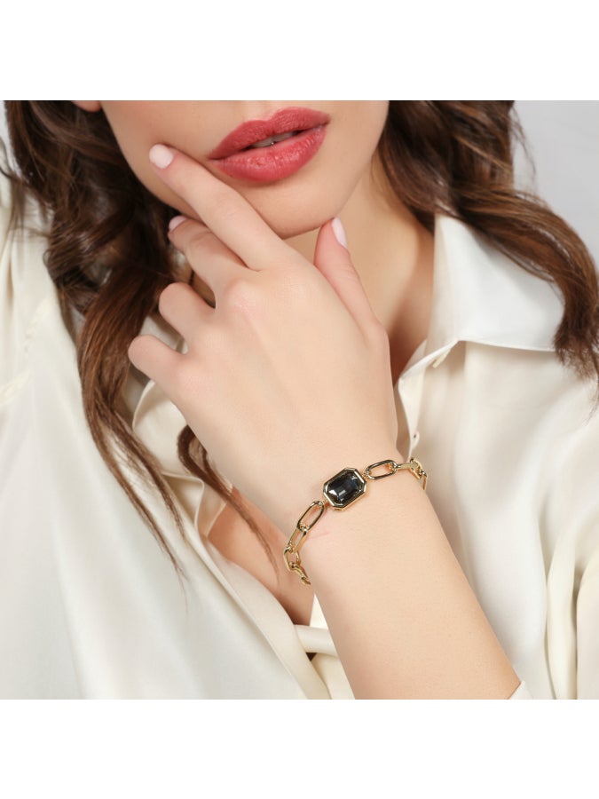 Bracciale Joya catena e cristallo grigio Unoaerre 2823 - immagine 2