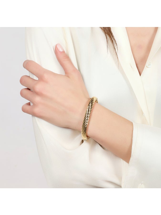 Bracciale torchon dorato Unoaerre 2795 - immagine 3