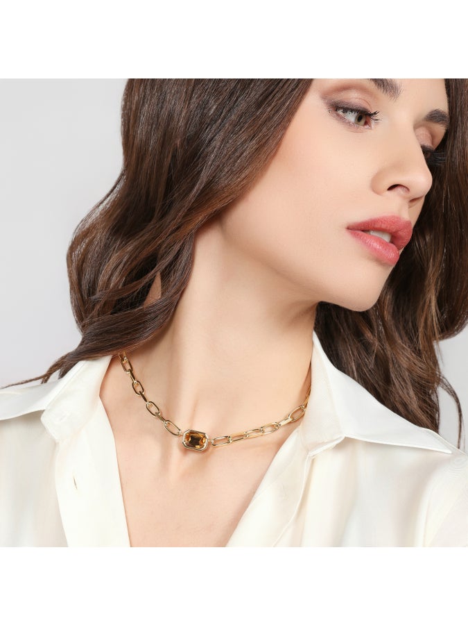Collana catena Joya cristallo giallo Unoaerre 2831 - immagine 2