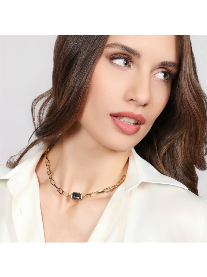Collana catena Joya cristallo grigio Unoaerre 2832 - immagine 3