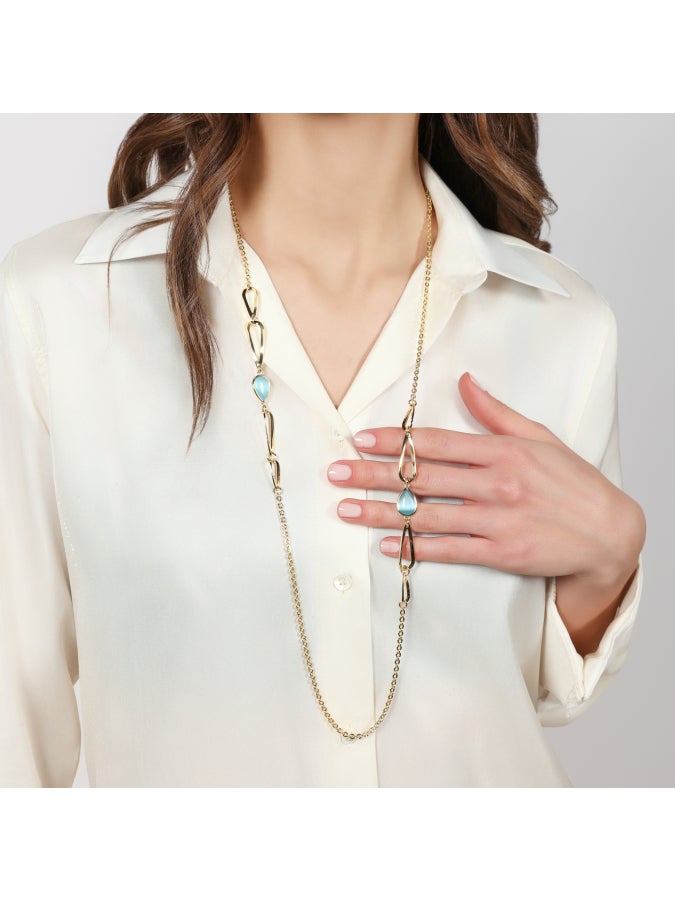Collana Joya goccia azzurra Unoaerre 2834 - immagine 3