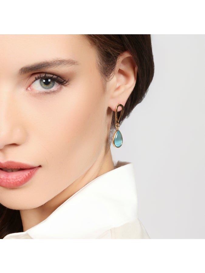 Orecchini Joya goccia azzurra Unoaerre 2841 - immagine 3
