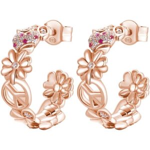 Orecchini Rosato Donna in Argento RZGA24