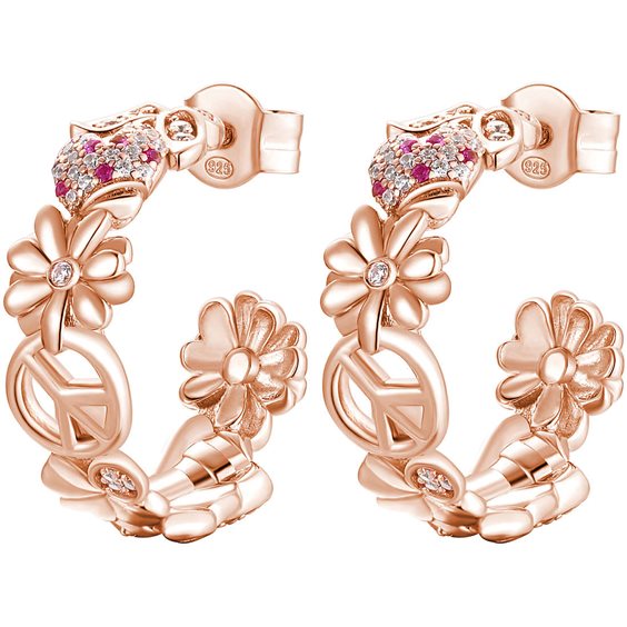 Orecchini Rosato Donna in Argento RZGA24
