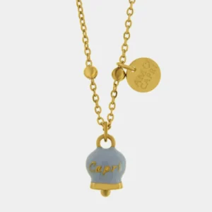 CAPRI Collana in Acciaio con Campanella Colore Dutch Canal 3140329