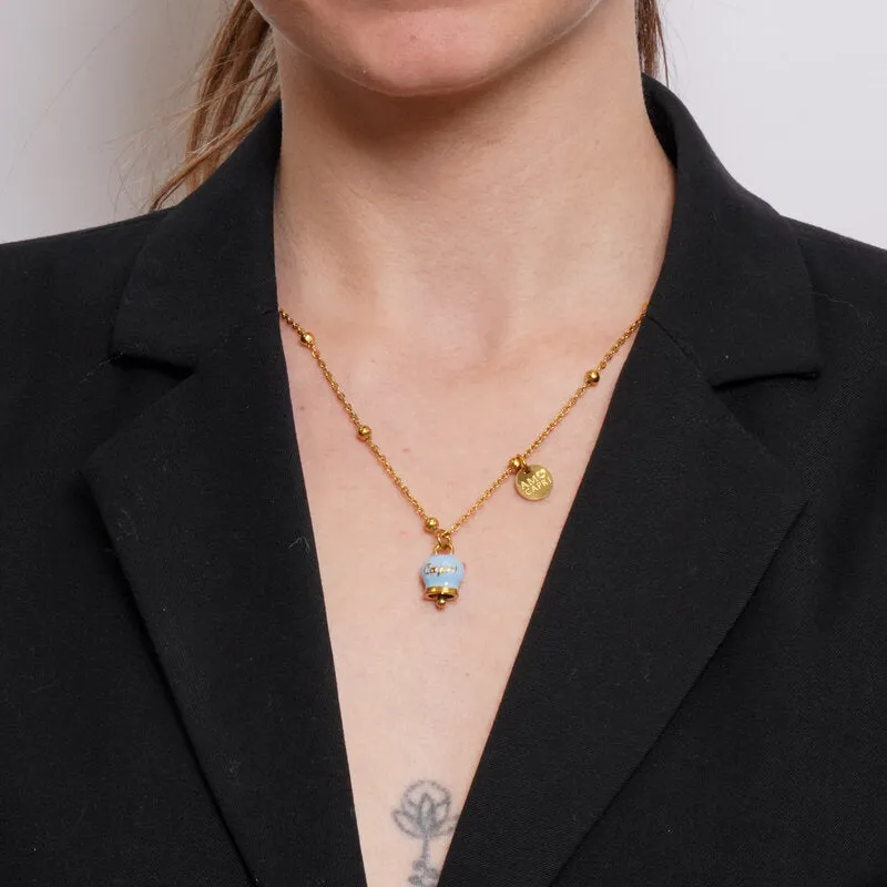 CAPRI Collana in Acciaio con Campanella Colore Dutch Canal 3140329 - immagine 2