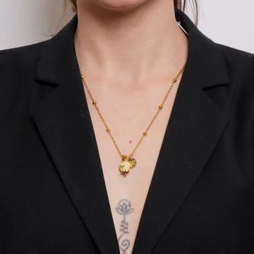 CAPRI Collana in Acciaio con Campanella colore Pale Banana 3140331 - immagine 2