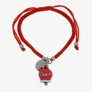 CAPRI Bracciale in Acciaio Cordino e Campanella Colore Teaa Berry 3170837