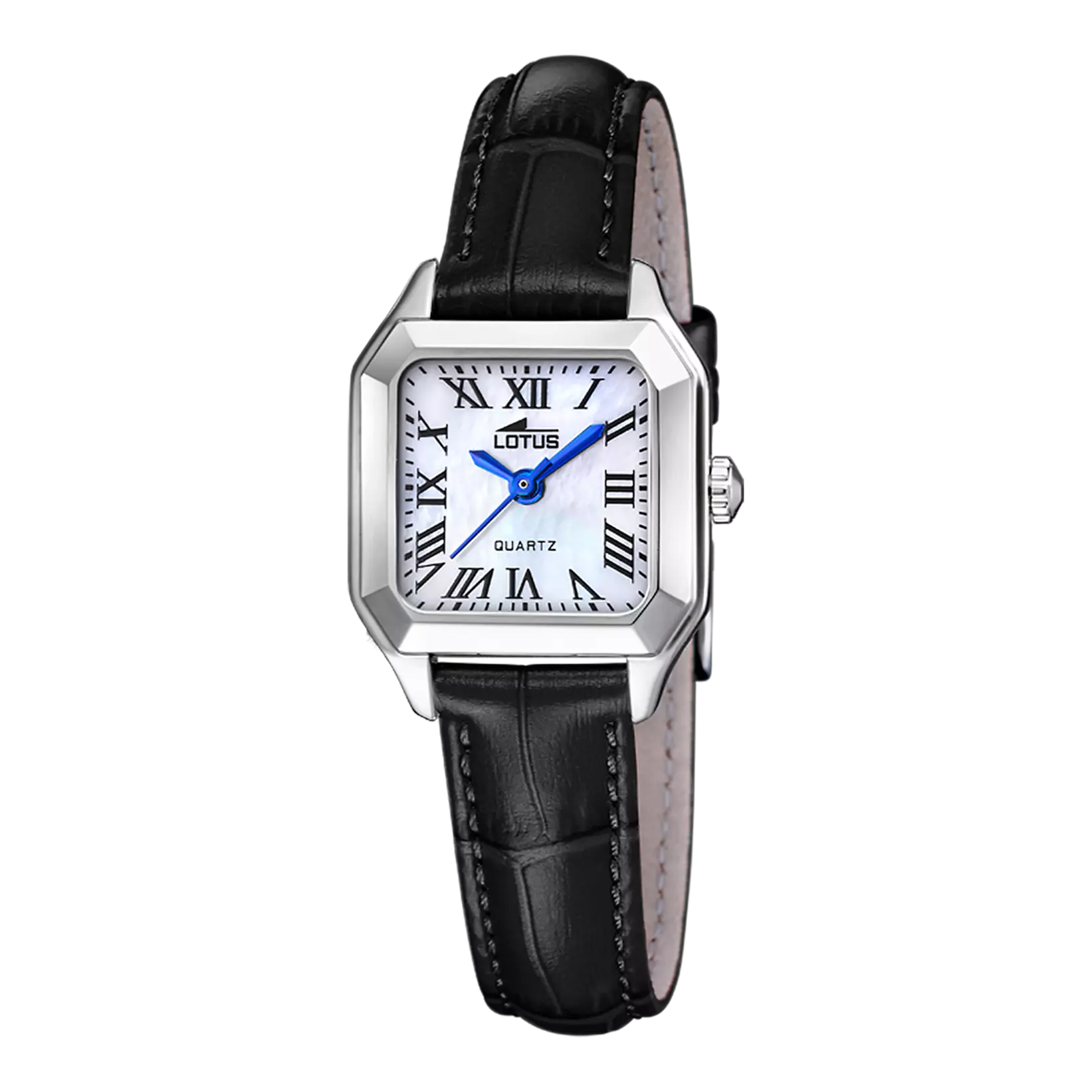 Orologio da Donna Lotus Old Money 19035/1 con Quadrante Bianco e Cinturino in Pelle Nera.