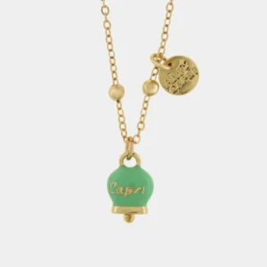 CAPRI Collana in Metallo con campanella verde menta 3542487