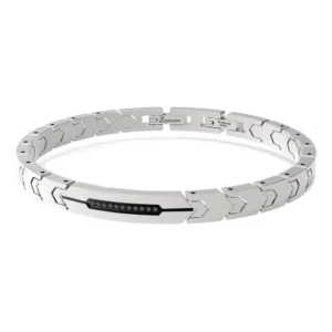Bracciale Uomo Zancan Hi-Tekh Acciaio 316 con Zirconi EHB396