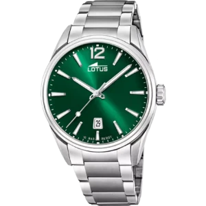 Orologio Uomo Lotus in Acciaio Inossidabile Verde Minimalista 18692/4