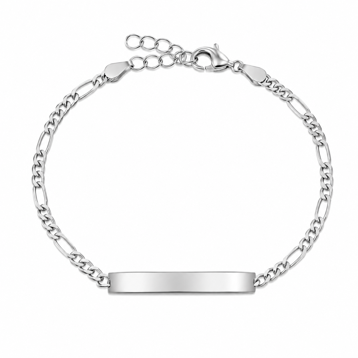 Bracciale Donna con Targhetta Incidibile in Acciaio 1020