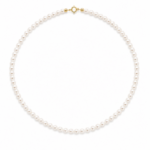 Collana di Perle d'Acqua Dolce con Chiusura in Oro Giallo 18 KT 20105