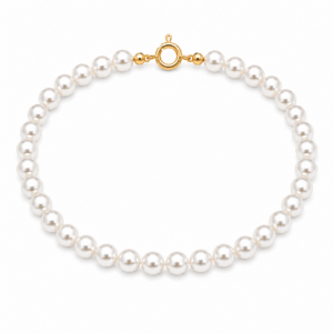 Bracciale di Perle d'Acqua Dolce con Chiusura in Oro Giallo 18 KT 20107