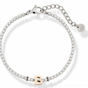 Bracciale Osa Maskara jewels Tennis in Acciaio con Lettera 1430