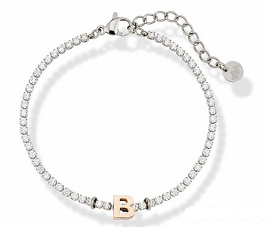 Bracciale Osa Maskara jewels Tennis in Acciaio con Lettera 1430